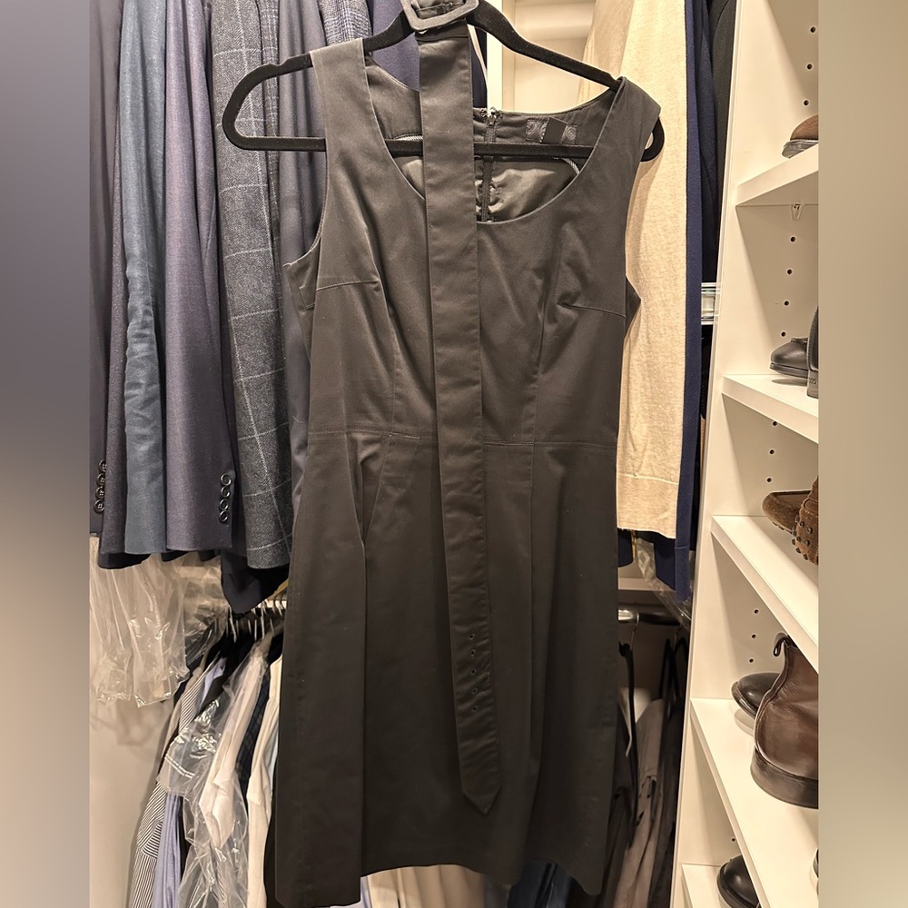 HM black dress with belt